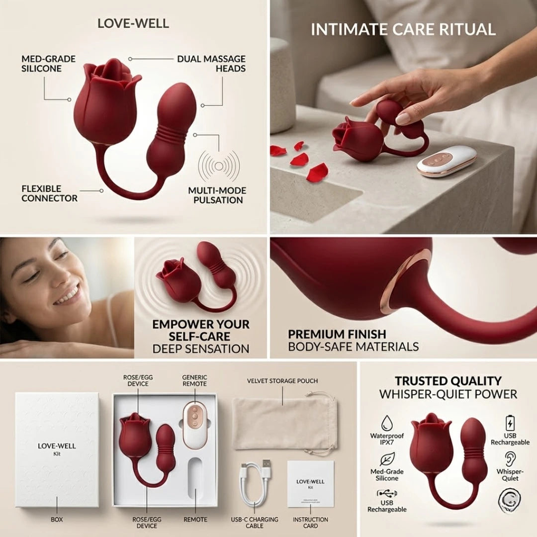 
Couples Vibrating Egg | Dual Remote Vibrator