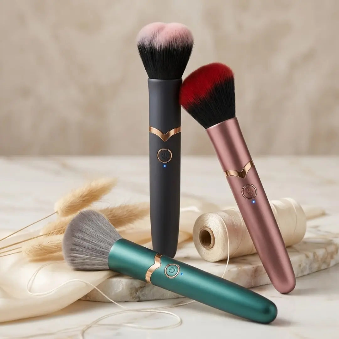 Vibrating Makeup Brush Massager
